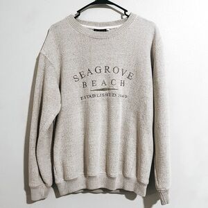 Unisex Beige Crewneck Sweater